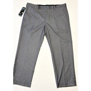 SAVANE NWT Mens Flat Front Stretch Ultimate Performance Chino Pants 40x29 Gray